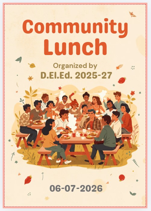 Community Lunch by D.El.Ed.2025-27